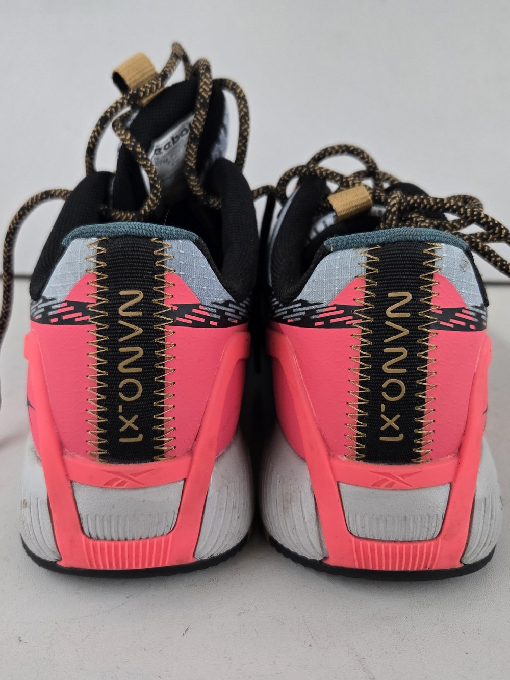 Reebok Woman's Lightweight Running Shoe - Gray with Pink Accents - Picture 3 of 11